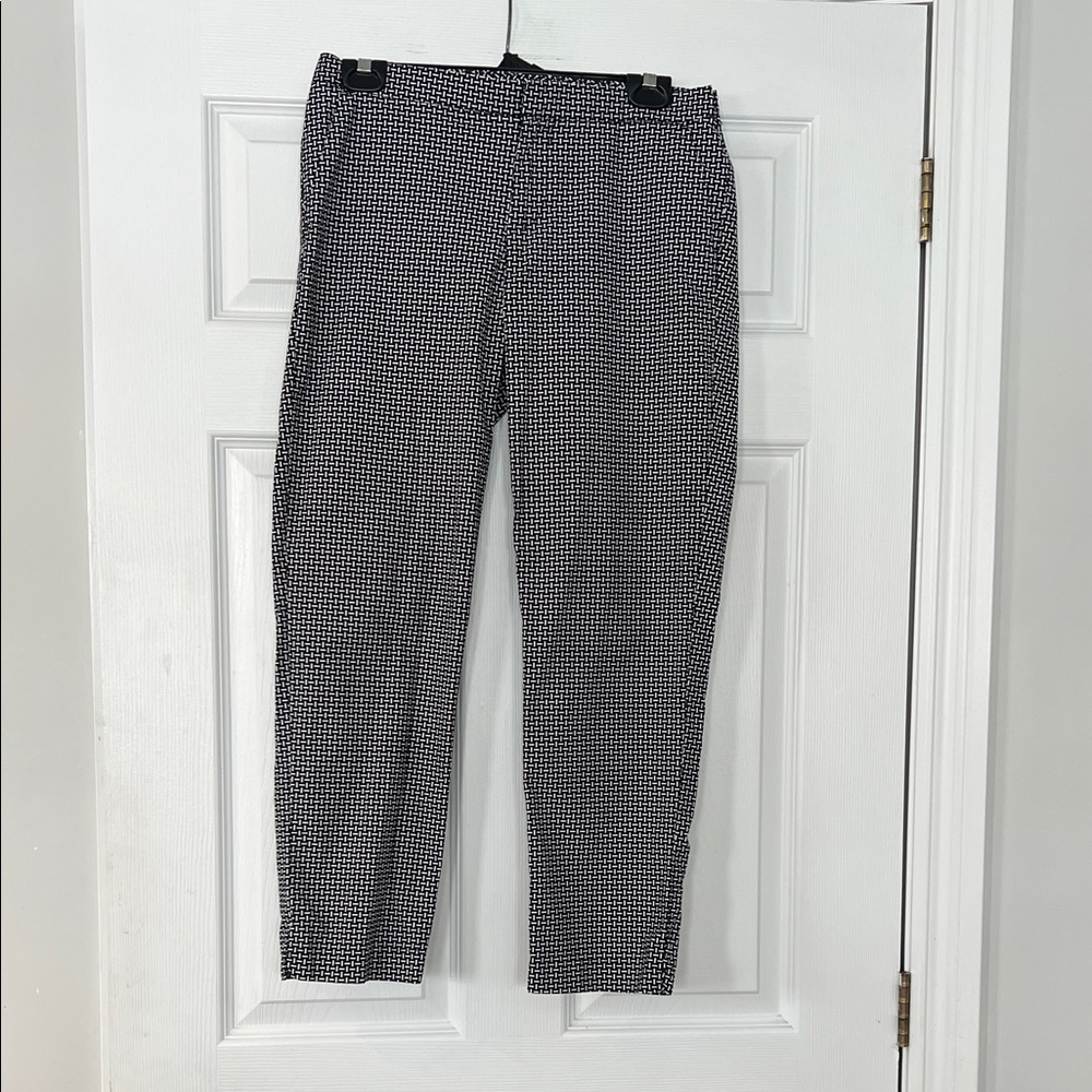 Tommy Hilfiger Black and White Checkered Trousers